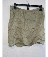 MSRP $60 Free People Night Dreamer Twisted Mini Skirt Army Green Size 12... - $39.95 CAD