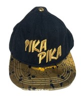 Rare Grail! 2016 Pokémon Pika Pika Top Player 3D Embroidered Gold Snap Back Hat - £12.79 GBP