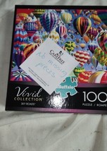 Buffalo Puzzle Vivid Collection 1000 Piece Hot Air Balloons Sky Roads 11700 - £7.07 GBP