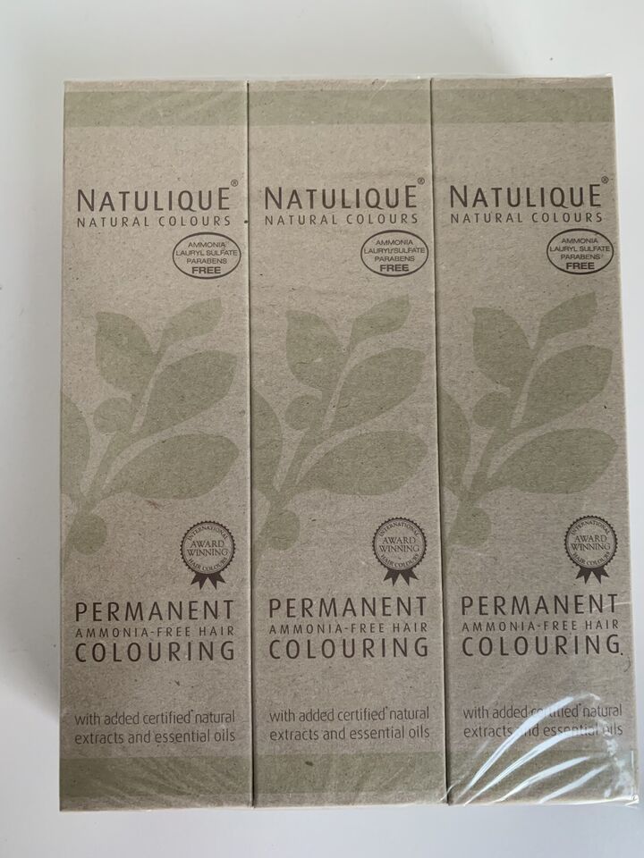 NATULIQUE Ammonia FREE Permanent Hair Color Ice Brown 2.17 Lot Of 3 Boxes