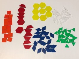 Translucent Pattern Blocks / 150 Pc. Set  for use with light tables #2 - £16.25 GBP