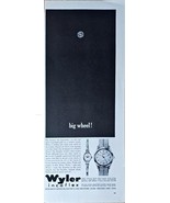 Wyler Incaflex Watches Big wheel-1961 Vintage Print Ad - €8,70 EUR