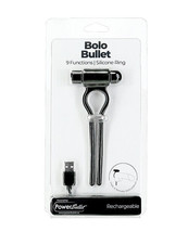 Bolo Bullet Vibrating Adjustable Cock Tie - Black - $33.25