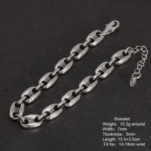 925 Sterling Silver Vintage Hip Hop Coffee Bean Chains Necklaces Pig Nos... - £58.94 GBP+