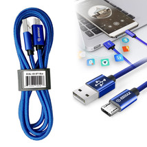 3.3 FT Nylon Braided USB Cable Mirco USB For Alcatel Pixi Pulsar LTE / T... - £7.84 GBP
