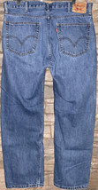 Levis 505 Jeans Mens 40&quot; x 32&quot; Blue Denim Red Tab Classic Straight Leg * - £28.21 GBP