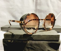 Unisex Sunglasses Polarized Round Metal Frame  Vintage Style Brown Lens 100% UV - £26.31 GBP