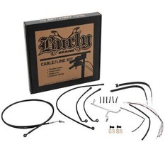 Burly Cable and Brake Line Kits 16in. Gorilla Bars Black B30-1177 - £264.64 GBP