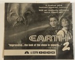 Earth 2 Tv Print Ad Vintage Antonio Sabato Jr TPA4 - £4.72 GBP