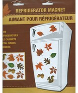 Fall Autumn Acorn Squirrel Magnet Sheet Refrigerators Cabinets Lockers - $6.79 CAD