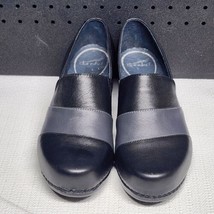NWOB Dansko Tenley Black Gray Leather Clogs Shoes Size 42 or US Size 11.... - £55.18 GBP