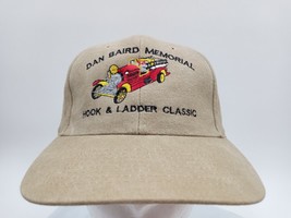 Dan Baird Memorial Hook &amp; Ladder Nissun Beige Baseball Cap Hat Adjustabl... - £10.33 GBP