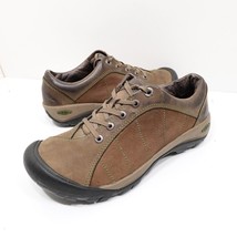 Keen Presidio Leather Oxford Walking Shoes Womens Size 9 Brown Lace Up Athletic - £29.93 GBP