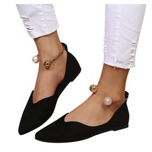 Tennis female Fashion Women&#39;s Casual Single Shoes Breathable Slip-on Flat Round  - £15.83 GBP