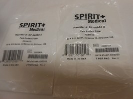 New lot 2 packs of 2 each Spirit Medical Felt Pollen Filter Resmed s9 & s10 - $7.69