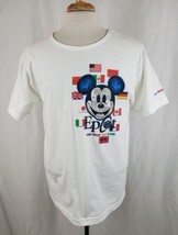 Vintage Walt Disney World Epcot T-Shirt Large White Cotton One Mouse One... - £25.15 GBP