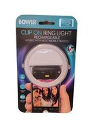 Bower Rechargeable Clip-On 36 LED Ring Light/For Smart Phones - $4.95