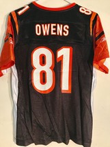 Reebok Women&#39;s NFL Jersey Cincinnati Bengals Terrell Owens Black sz S - £6.74 GBP