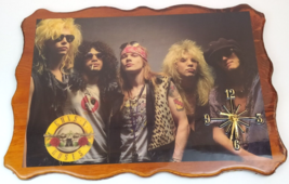 80s Guns N Roses Wood Wall Clock Laquered/Resin Works! Appetite For Dest... - £158.64 GBP