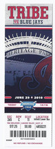2010 Blue Jays @ Indians Full Unused Ticket June 29th Progressive Field - £7.71 GBP