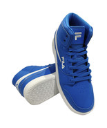 NWT FILA MSRP $94.99 AUTHENTIC MEN&#39;S BLUE MID TOP PLUS SNEAKERS SIZE 9 - £33.38 GBP