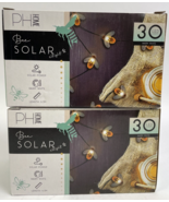 2 x 30 LED Solar Powered Bee String Lights Outdoor Yard Garden Decor Wat... - $17.81