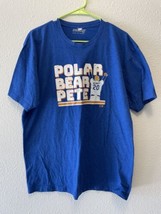 NY Mets Pete Alonso Polar Bear Pete T-Shirt L or XL READ Blue Baseball MLB  - £7.61 GBP