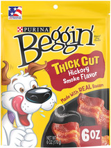 Purina Beggin&#39; Strips Thick Cut Hickory Smoke Flavor 36 oz (6 x 6 oz) Purina Beg - £52.33 GBP
