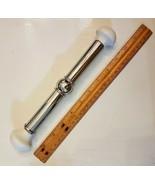 Chrome Roller Bar 10&quot; long with Ceramic End Cap Tips Heavy Duty Quality - £18.99 GBP