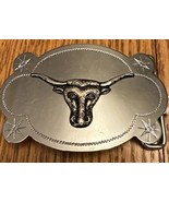  Silver Bull Steer Belt Buckle 1970’s - $12.00