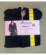 Juicy Couture Mean Girls Classic Velour Zip Up Hoodie Women’s M Black - $407.75 MXN