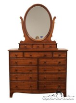 DURHAM FURNITURE Solid Maple Rustic Early American 52&quot; Chest of Drawers ... - £1,196.26 GBP