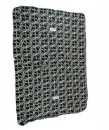 Carseat Canopy Stroller Blanket Minky Back 27x38 Black White Geometric P... - $13.46 CAD
