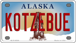 Kotzebue Alaska State Novelty Mini Metal License Plate Tag - $284.59 MXN