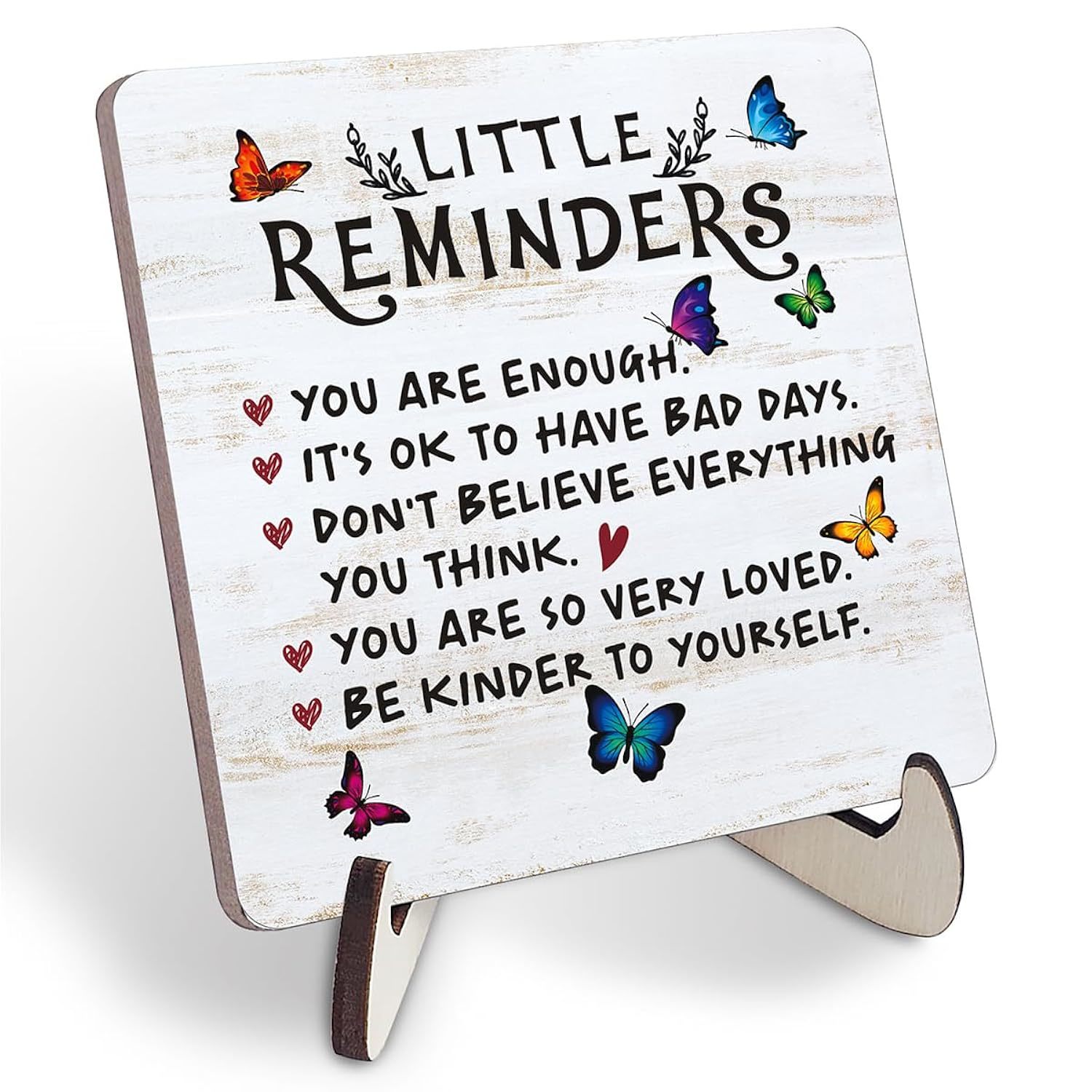 Mental Health Gift For Women, Little Reminders Office Decor Sign, Cheep Up Gifts