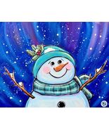 NEW - Stay Frosty Painting Kit - Paint Your Own - Hand-Drawn - Canvas Pa... - $38.00