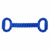 MPP Infinite Tug Dog Toy Braided TPR Texture Tough Rubber Handles 18&quot; Choose Col - £14.77 GBP