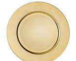 Simply Essential™ ~ Set of Six (6) ~ 13&quot; Dia. ~ Charger Plates ~ Gold in... - £29.89 GBP