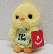 Aurora World Spring Bits Yellow Chick Peep-a-boo Mini Stuffed Animal Plu... - £15.25 GBP