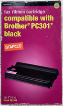 NEW Brother PC301 Fax Ribbon Cartridge Black Toner SFB-45C Staples #4819... - $12.95