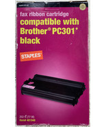 NEW Brother PC301 Fax Ribbon Cartridge Black Toner SFB-45C Staples #4819... - £10.18 GBP
