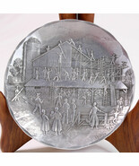  Wendell August Forged Pewter Plate 1998 75th Anniversary Barn Raising H... - $13.50
