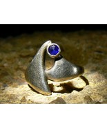 QUEENLY BLUE HEALER DJINN Spiritual Grounding Sapphire Ring izida haunted - £349.72 GBP