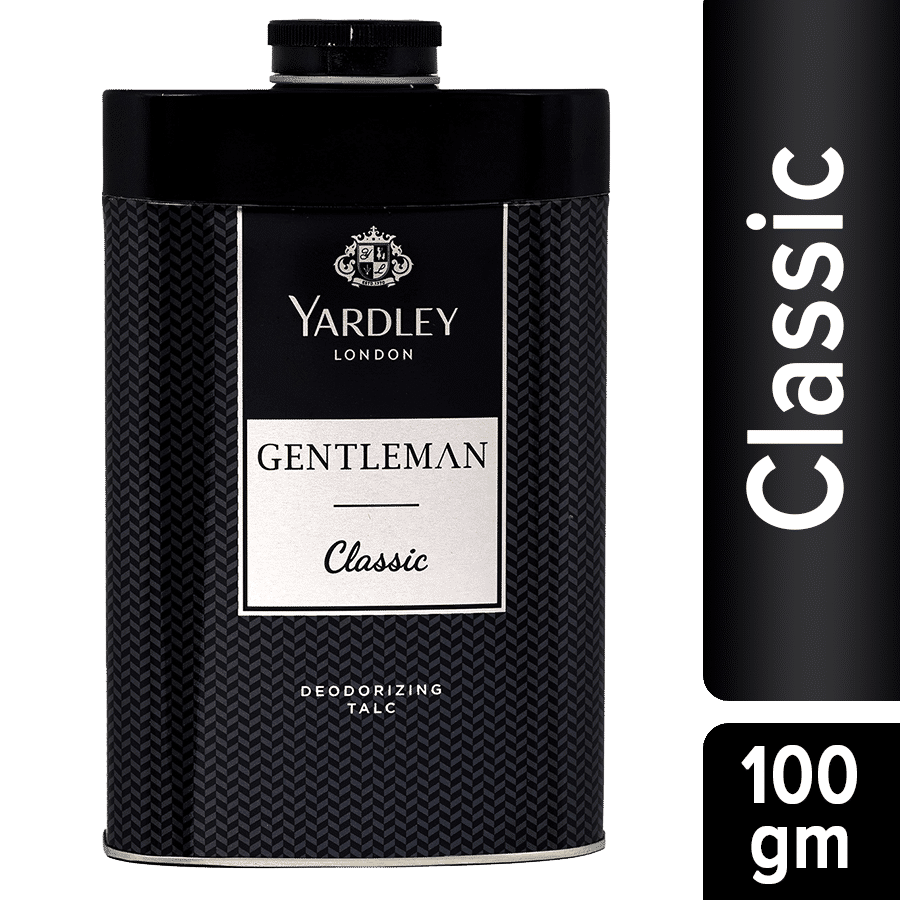 Primary image for Yardley London Talcum Powder Gentleman Classic 100 grams pack (3.5oz) Tin box