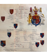 1953 Royal Family Tree Alfred The Great Charles Anne Life Magazine Page ... - $29.99