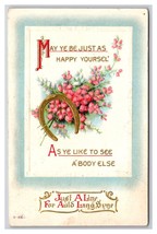 New Year Auld Lang Syne May Ye Be Happy Embossed DB Postcard H29 - £3.12 GBP