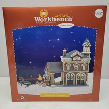 NEW 2004 Santa&#39;s Workbench Lighted House Classic Series Station # 9 Fire... - £26.59 GBP