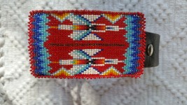 Navajo Native American Beaded Belt Buckle and Belt - £218.91 GBP