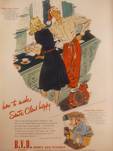 1947 Original Esquire Art Ads BVD Shirts Pajamas Lord Calvert Adolphe Menjou - £5.17 GBP