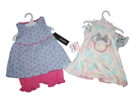 Disney Baby Minnie Mouse Outfit+ Picapino Dress 5 pc Lot  24mo Baby Girl NEW - £17.98 GBP